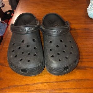 All Black Crocs